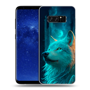 Силиконовый чехол на Samsung Galaxy Note 8 с принтом бабочки саккура Силиконовый чехол на Samsung Galaxy Note 8 с принтом бабочки саккура