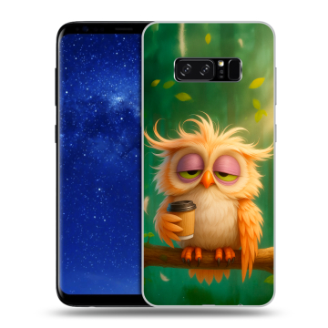 Силиконовый чехол на Samsung Galaxy Note 8 с принтом сова