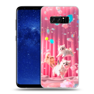 Силиконовый чехол на Samsung Galaxy Note 8 с принтом милые котики Силиконовый чехол на Samsung Galaxy Note 8 с принтом милые котики