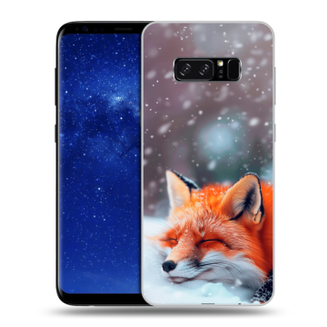 Силиконовый чехол на Samsung Galaxy Note 8 с принтом лиса Силиконовый чехол на Samsung Galaxy Note 8 с принтом лиса