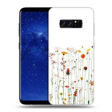Силиконовый чехол на Samsung Galaxy Note 8 с принтом цветы Силиконовый чехол на Samsung Galaxy Note 8 с принтом цветы