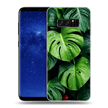 Силиконовый чехол на Samsung Galaxy Note 8 с принтом Листья Силиконовый чехол на Samsung Galaxy Note 8 с принтом Листья