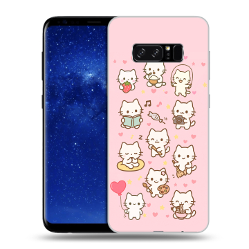 Силиконовый чехол на Samsung Galaxy Note 8 с принтом Hello Kitty Хелоу Кити Силиконовый чехол на Samsung Galaxy Note 8 с принтом Hello Kitty Хелоу Кити