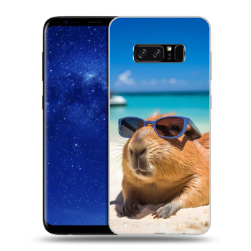Силиконовый чехол на Samsung Galaxy Note 8 с принтом Капибара