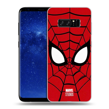 Силиконовый чехол на Samsung Galaxy Note 8 с принтом человек паук spiderman