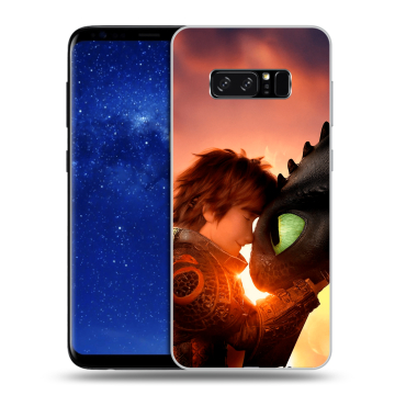 Силиконовый чехол на Samsung Galaxy Note 8 с принтом Как приручить дракона Силиконовый чехол на Samsung Galaxy Note 8 с принтом Как приручить дракона