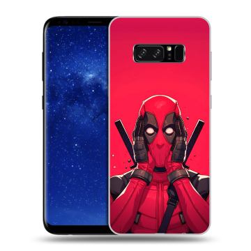 Силиконовый чехол на Samsung Galaxy Note 8 с принтом Дедпул Deadpool Силиконовый чехол на Samsung Galaxy Note 8 с принтом Дедпул Deadpool