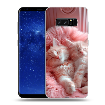 Силиконовый чехол на Samsung Galaxy Note 8 с принтом котята котики