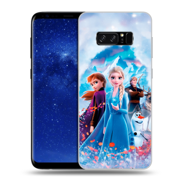 Силиконовый чехол на Samsung Galaxy Note 8 с принтом Холодное сердце Frozen