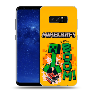 Силиконовый чехол на Samsung Galaxy Note 8 с принтом Майнкрафт Minecraft Силиконовый чехол на Samsung Galaxy Note 8 с принтом Майнкрафт Minecraft