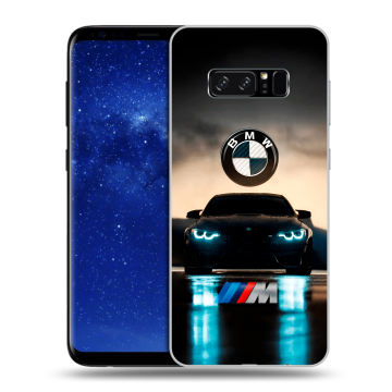 Силиконовый чехол на Samsung Galaxy Note 8 с принтом БМВ BMW