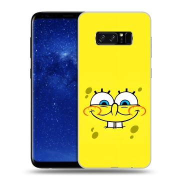 Силиконовый чехол на Samsung Galaxy Note 8 с принтом спанчбоб спанч боб Силиконовый чехол на Samsung Galaxy Note 8 с принтом спанчбоб спанч боб
