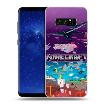 Силиконовый чехол на Samsung Galaxy Note 8 с принтом Майнкрафт Minecraft Силиконовый чехол на Samsung Galaxy Note 8 с принтом Майнкрафт Minecraft