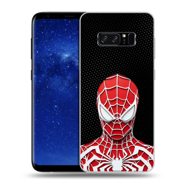 Силиконовый чехол на Samsung Galaxy Note 8 с принтом человек паук spiderman Силиконовый чехол на Samsung Galaxy Note 8 с принтом человек паук spiderman