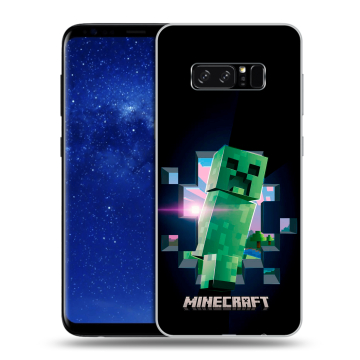 Силиконовый чехол на Samsung Galaxy Note 8 с принтом Майнкрафт Minecraft Силиконовый чехол на Samsung Galaxy Note 8 с принтом Майнкрафт Minecraft