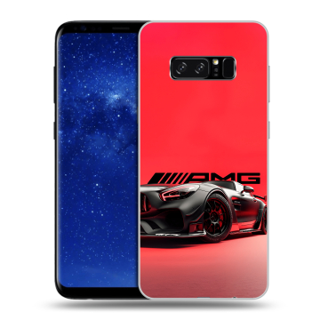 Силиконовый чехол на Samsung Galaxy Note 8 с принтом Мерседес Mercedes AMG Силиконовый чехол на Samsung Galaxy Note 8 с принтом Мерседес Mercedes AMG