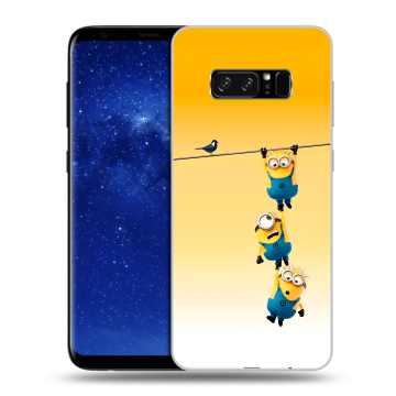 Силиконовый чехол на Samsung Galaxy Note 8 с принтом Миньоны Силиконовый чехол на Samsung Galaxy Note 8 с принтом Миньоны