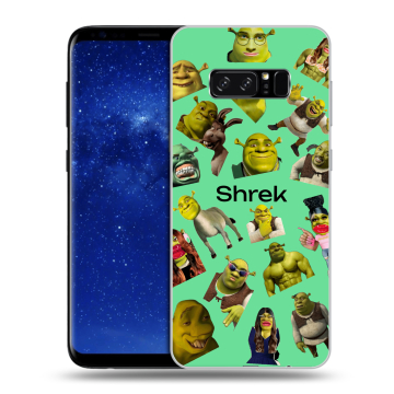 Силиконовый чехол на Samsung Galaxy Note 8 с принтом Шрек Shrek Силиконовый чехол на Samsung Galaxy Note 8 с принтом Шрек Shrek
