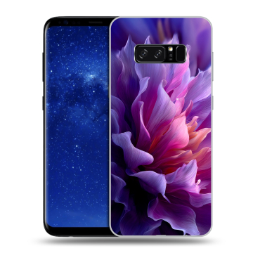 Силиконовый чехол на Samsung Galaxy Note 8 с принтом женский цветы