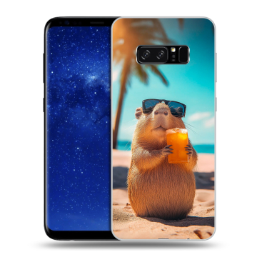 Силиконовый чехол на Samsung Galaxy Note 8 с принтом Капибара Силиконовый чехол на Samsung Galaxy Note 8 с принтом Капибара