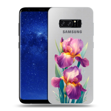 Силиконовый чехол на Samsung Galaxy Note 8 с принтом Цветы орхидеи Силиконовый чехол на Samsung Galaxy Note 8 с принтом Цветы орхидеи