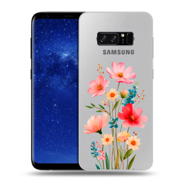 Силиконовый чехол на Samsung Galaxy Note 8 с принтом Цветы Силиконовый чехол на Samsung Galaxy Note 8 с принтом Цветы