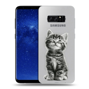 Силиконовый чехол на Samsung Galaxy Note 8 с принтом Котенок Силиконовый чехол на Samsung Galaxy Note 8 с принтом Котенок