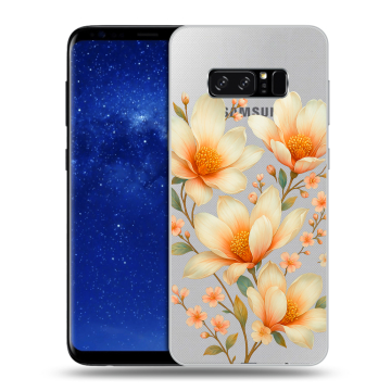 Силиконовый чехол на Samsung Galaxy Note 8 с принтом Цветы Силиконовый чехол на Samsung Galaxy Note 8 с принтом Цветы