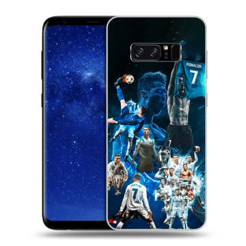 Силиконовый чехол на Samsung Galaxy Note 8 с принтом Реал Роналдо
