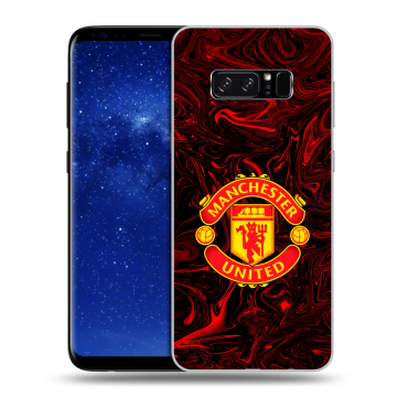 Силиконовый чехол на Samsung Galaxy Note 8 с принтом Manchester United Силиконовый чехол на Samsung Galaxy Note 8 с принтом Manchester United