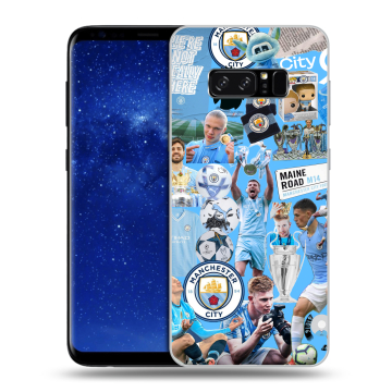 Силиконовый чехол на Samsung Galaxy Note 8 с принтом Man City Манчестер Сити Силиконовый чехол на Samsung Galaxy Note 8 с принтом Man City Манчестер Сити