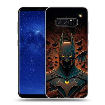 Силиконовый чехол на Samsung Galaxy Note 8 с принтом Batman Бэтмен Силиконовый чехол на Samsung Galaxy Note 8 с принтом Batman Бэтмен