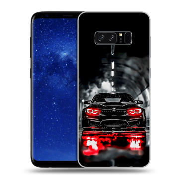 Силиконовый чехол на Samsung Galaxy Note 8 с принтом BMW БМВ