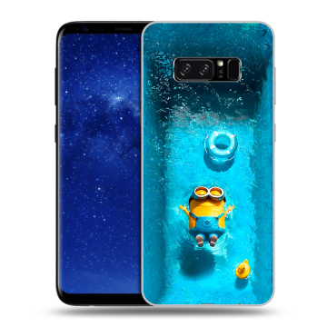 Силиконовый чехол на Samsung Galaxy Note 8 с принтом Миньоны