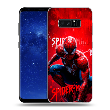 Силиконовый чехол на Samsung Galaxy Note 8 с принтом Spiderman Человек паук