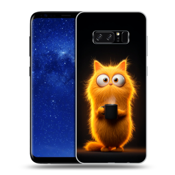 Силиконовый чехол на Samsung Galaxy Note 8 с принтом Смешной кот Силиконовый чехол на Samsung Galaxy Note 8 с принтом Смешной кот