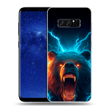 Силиконовый чехол на Samsung Galaxy Note 8 с принтом Медведь Силиконовый чехол на Samsung Galaxy Note 8 с принтом Медведь