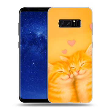 Силиконовый чехол на Samsung Galaxy Note 8 с принтом Милые котята Силиконовый чехол на Samsung Galaxy Note 8 с принтом Милые котята