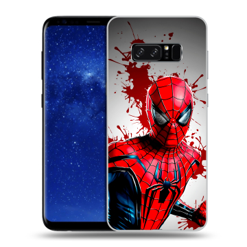 Силиконовый чехол на Samsung Galaxy Note 8 с принтом Spiderman Человек паук Силиконовый чехол на Samsung Galaxy Note 8 с принтом Spiderman Человек паук