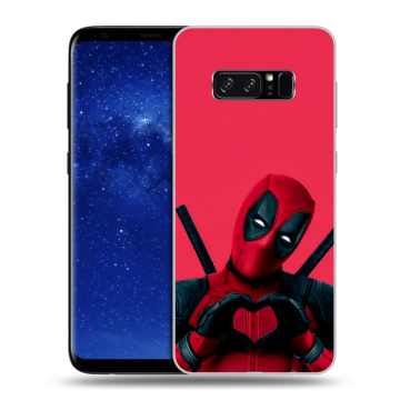 Силиконовый чехол на Samsung Galaxy Note 8 с принтом Дедпул Deadpool Силиконовый чехол на Samsung Galaxy Note 8 с принтом Дедпул Deadpool