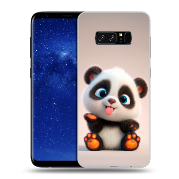 Силиконовый чехол на Samsung Galaxy Note 8 с принтом милая панда Силиконовый чехол на Samsung Galaxy Note 8 с принтом милая панда