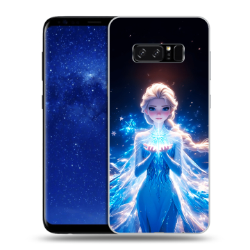 Силиконовый чехол на Samsung Galaxy Note 8 с принтом Холодное сердце Frozen