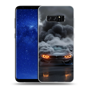 Силиконовый чехол на Samsung Galaxy Note 8 с принтом BMW БМВ