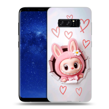 Силиконовый чехол на Samsung Galaxy Note 8 с принтом Labubu Лабубу Силиконовый чехол на Samsung Galaxy Note 8 с принтом Labubu Лабубу