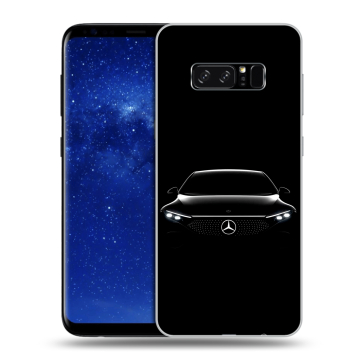 Силиконовый чехол на Samsung Galaxy Note 8 с принтом Mercedes Мерседес