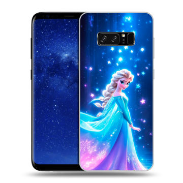 Силиконовый чехол на Samsung Galaxy Note 8 с принтом Холодное сердце Frozen