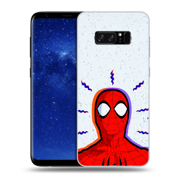 Силиконовый чехол на Samsung Galaxy Note 8 с принтом Spiderman Человек паук Силиконовый чехол на Samsung Galaxy Note 8 с принтом Spiderman Человек паук