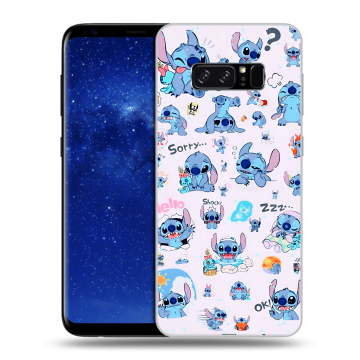 Силиконовый чехол на Samsung Galaxy Note 8 с принтом Лило и Стич Силиконовый чехол на Samsung Galaxy Note 8 с принтом Лило и Стич