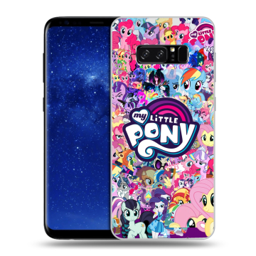 Силиконовый чехол на Samsung Galaxy Note 8 с принтом My little pony Дружба чудо