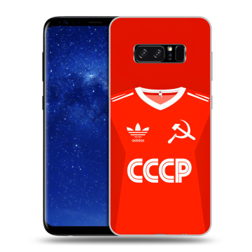 Силиконовый чехол на Samsung Galaxy Note 8 с принтом Флаг Герб СССР Силиконовый чехол на Samsung Galaxy Note 8 с принтом Флаг Герб СССР
